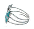 Turquoise And Sterling Silver Southwestern Butterfly Ring Size 8 JX129989